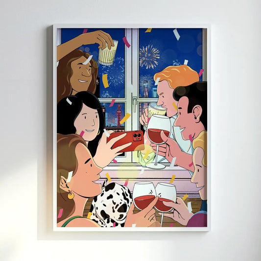 Connor Yang - Happy New Year! - Corners Milano Art Print