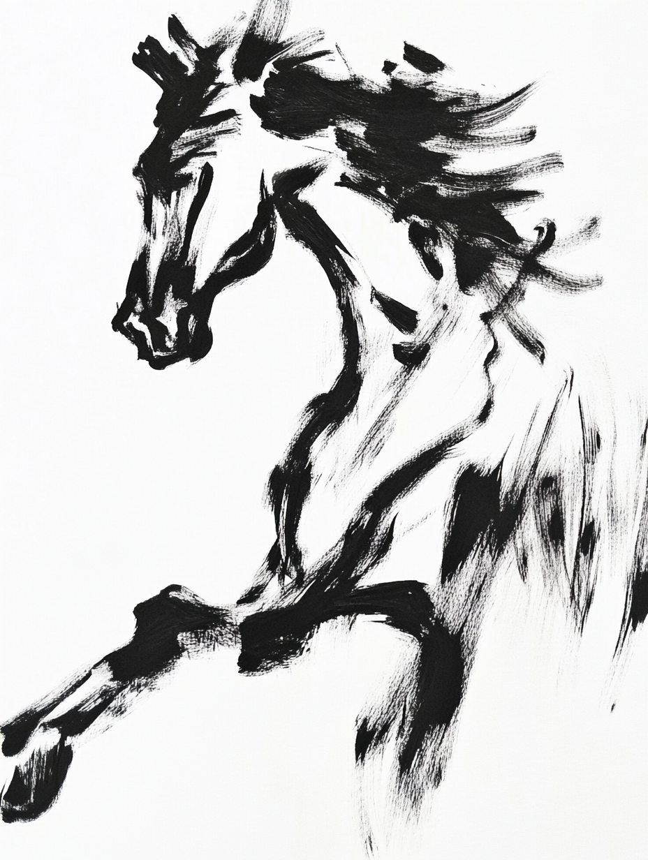 Emilia Kovács - Horse Sketch V1