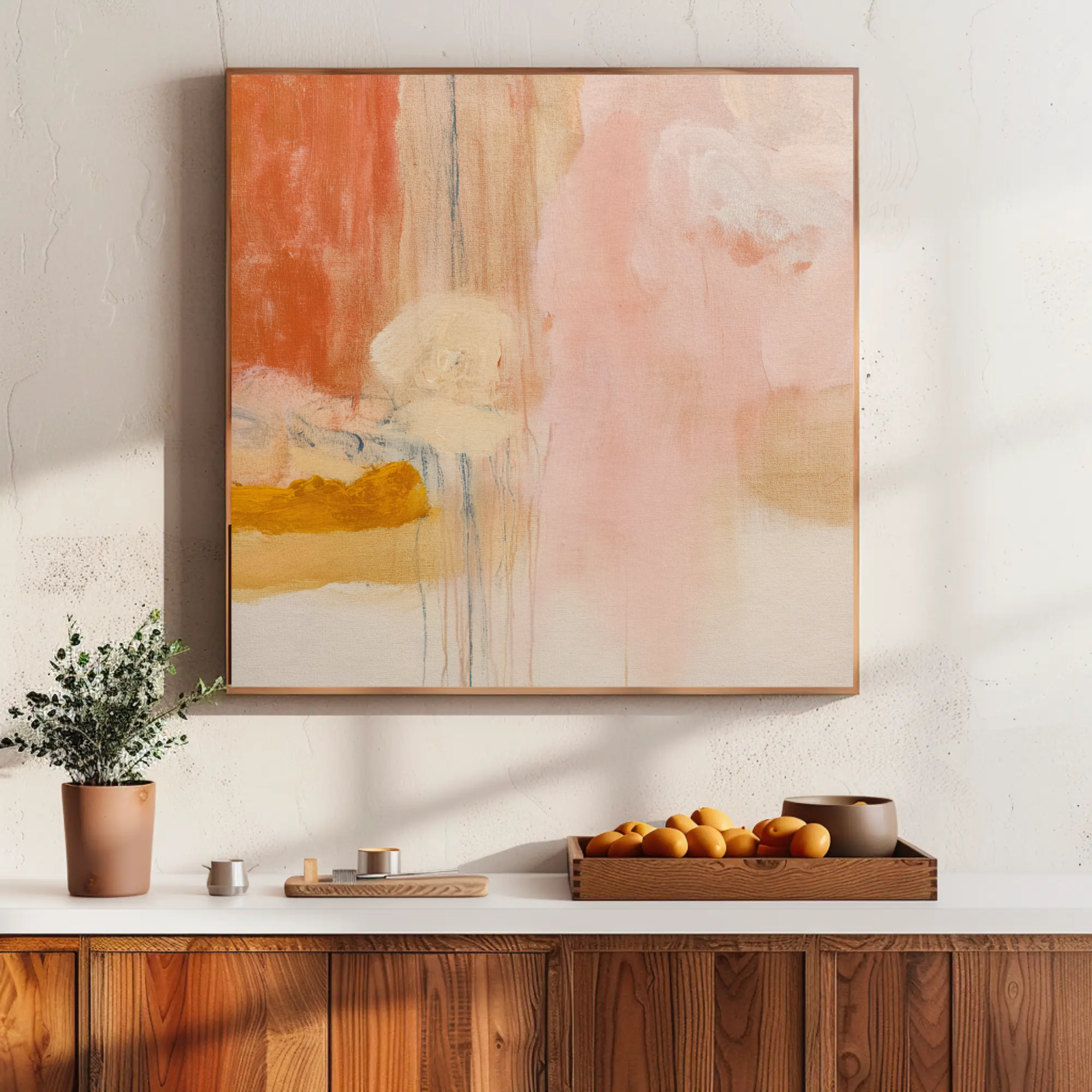 Camille Abstracts - Peach Mist
