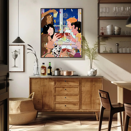 Connor Yang - Happy New Year! - Corners Milano Art Print