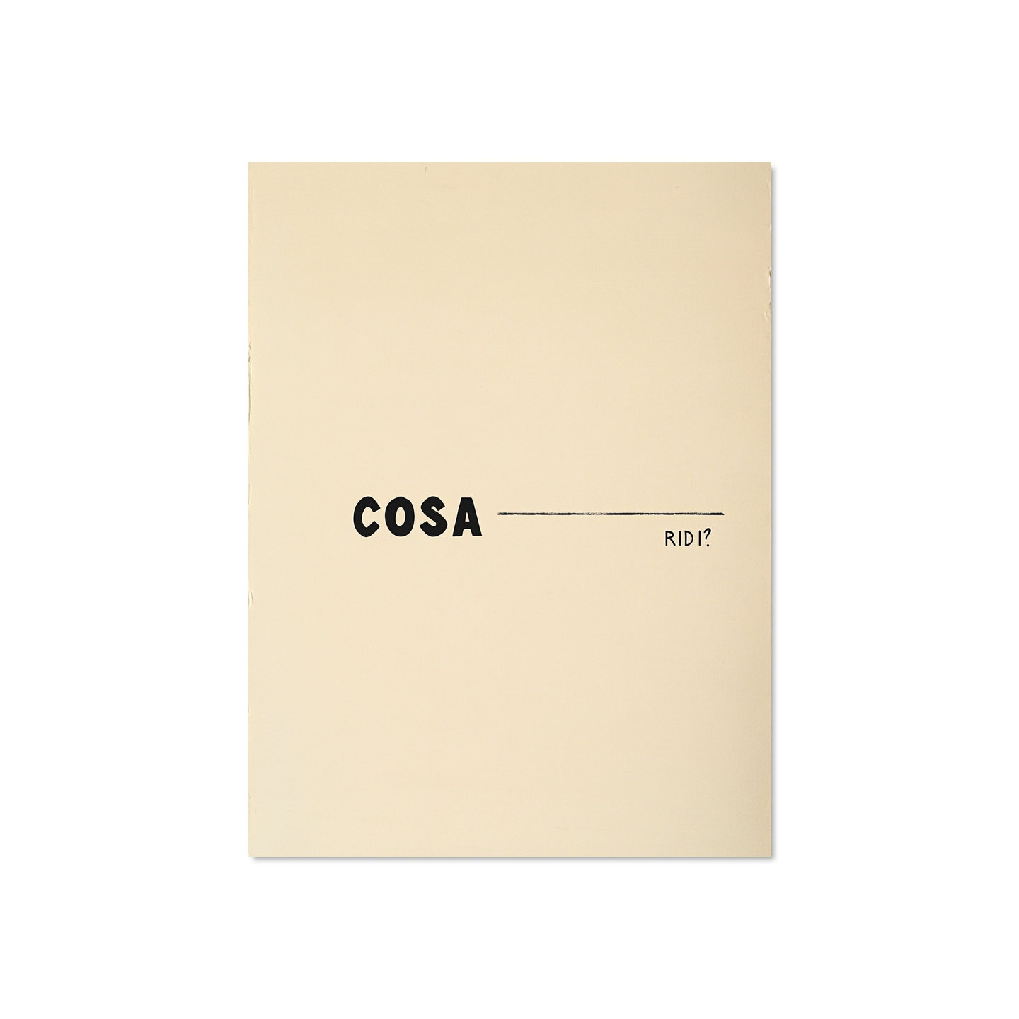 Terra Santa - Cosa Ridi?